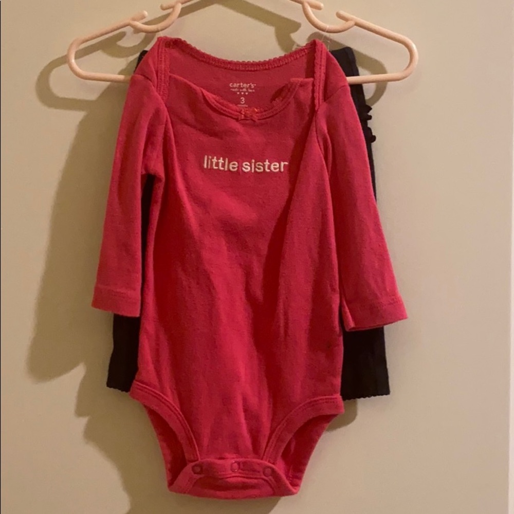 Carter’s 2 piece long sleeve onesie/pants set